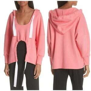 JI OH Women's Size XXS Oversized Drawstring Hood Long Sleeve Pullover Sweater